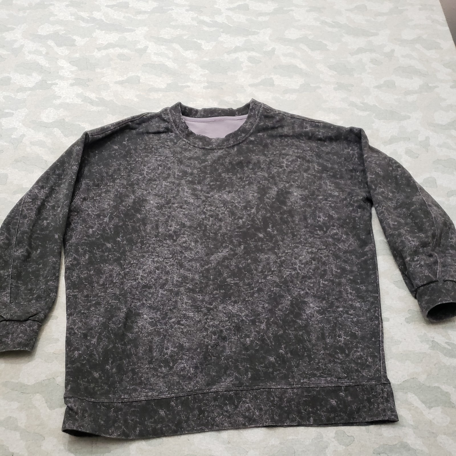 Lululemon Sweatshirt Womens Large Perfectly Oversized Crew Black Pullover
